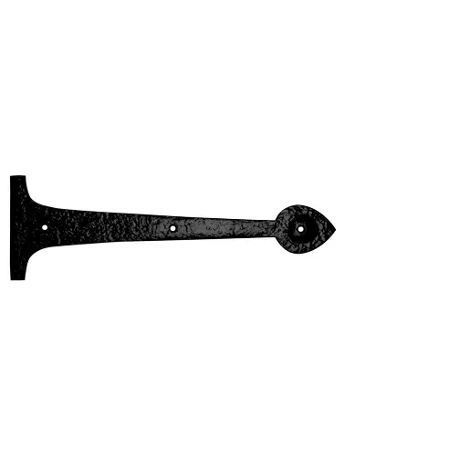 Zoo Hardware Hinge Front - 12" - Pairs - Black