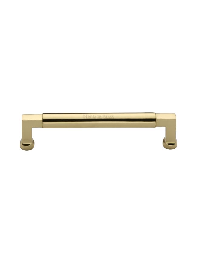 Heritage Brass Cabinet Pull Bauhaus Design 152mm CTC Polished Brass Finish