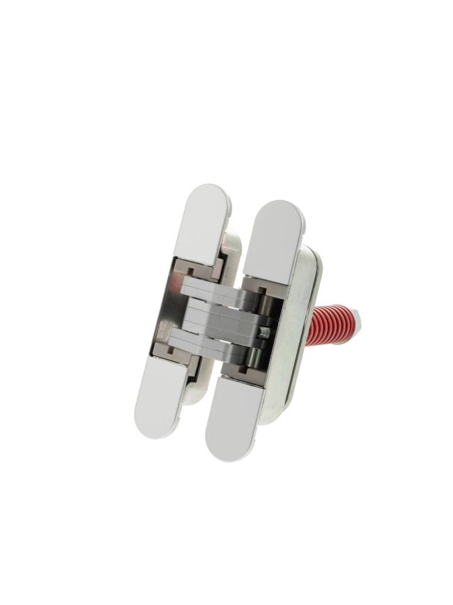 AGB Eclipse 3.2 Heavy Duty Self-Close Concealed Hinge for 60kg door - Satin Chrome