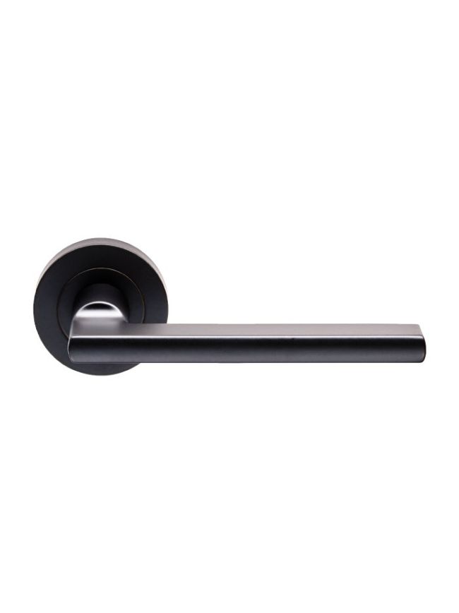 Trentino Lever On Rose - Matt Black