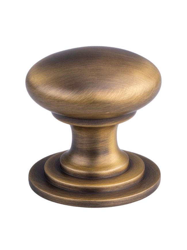 Victorian Cupboard Knob 50mm - Antique Brass
