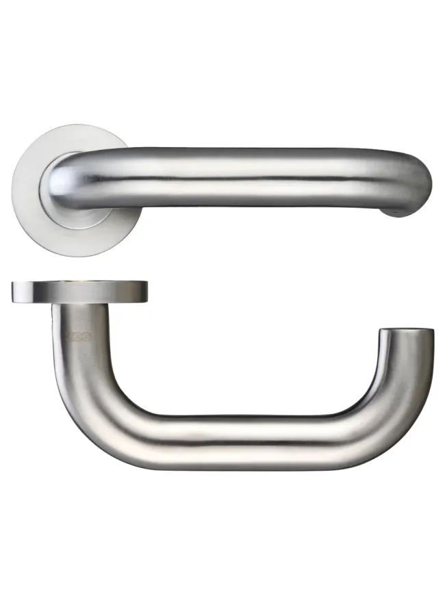 Zoo Hardware 22mm Return to Door Lever - Screw On Rose - Stainless Steel