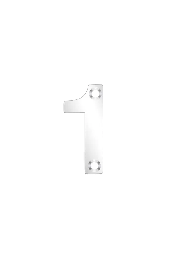 Zoo Hardware Numerals - 50mm - Stainless Steel