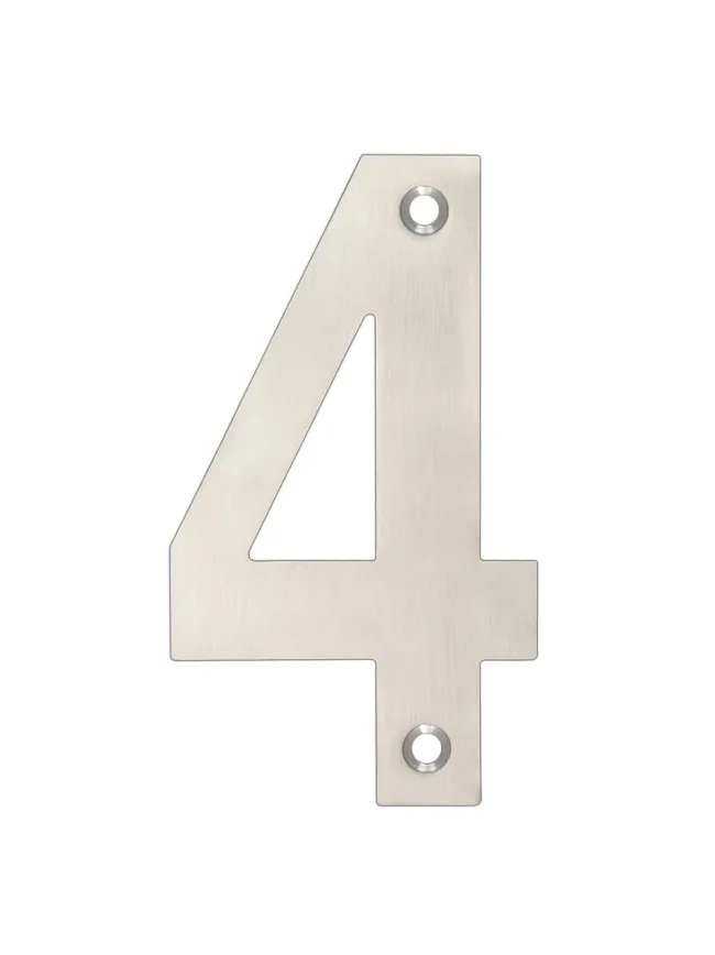 Zoo Hardware Numerals - Satin Stainless