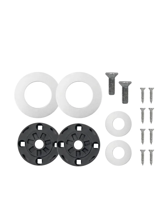 Zoo Hardware Rose Pack - 2 x Push on Roses - Suitable for Architectural Aluminium 19mm and 22mm Pulls - Satin
