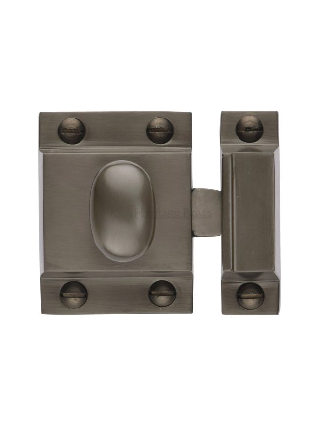 Heritage Brass Cupboard Latch with Oval Turn Matt Bronze Finish