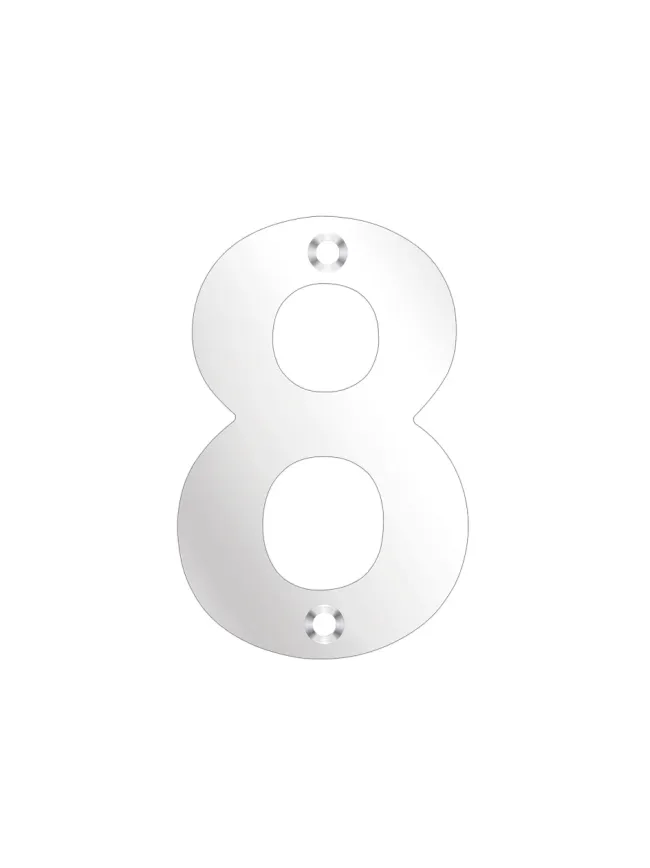 Zoo Hardware Numerals - Stainless Steel