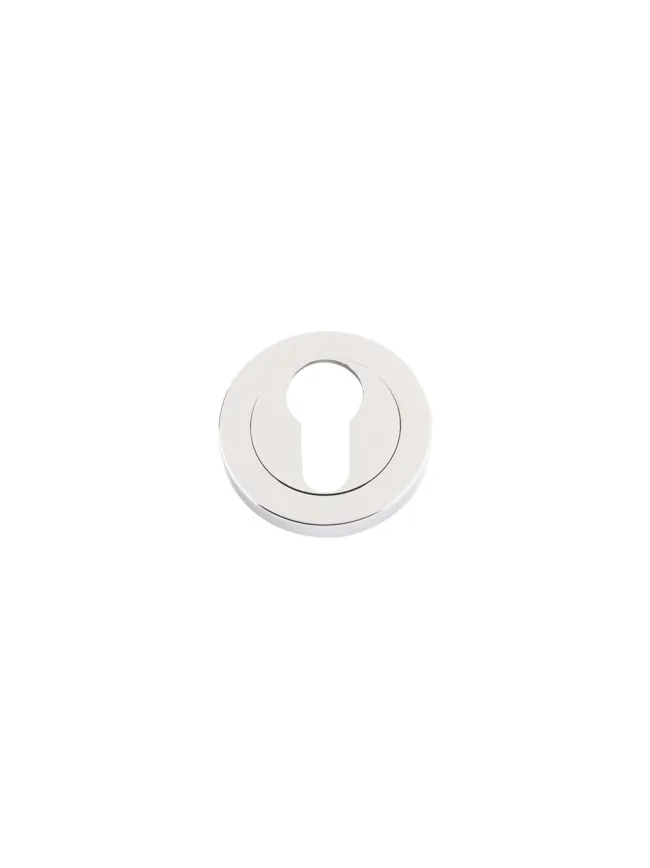 Zoo Hardware Euro profile escutcheon - Polished Nickel