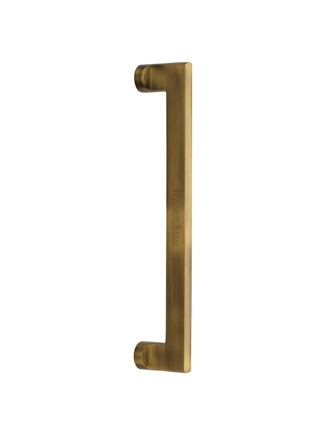 Heritage Brass Door Pull Handle Apollo Design 307mm Antique Brass Finish