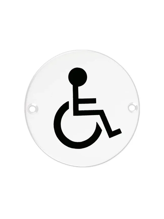 Zoo Hardware Sex Symbol - Disabled - 76mm dia - White