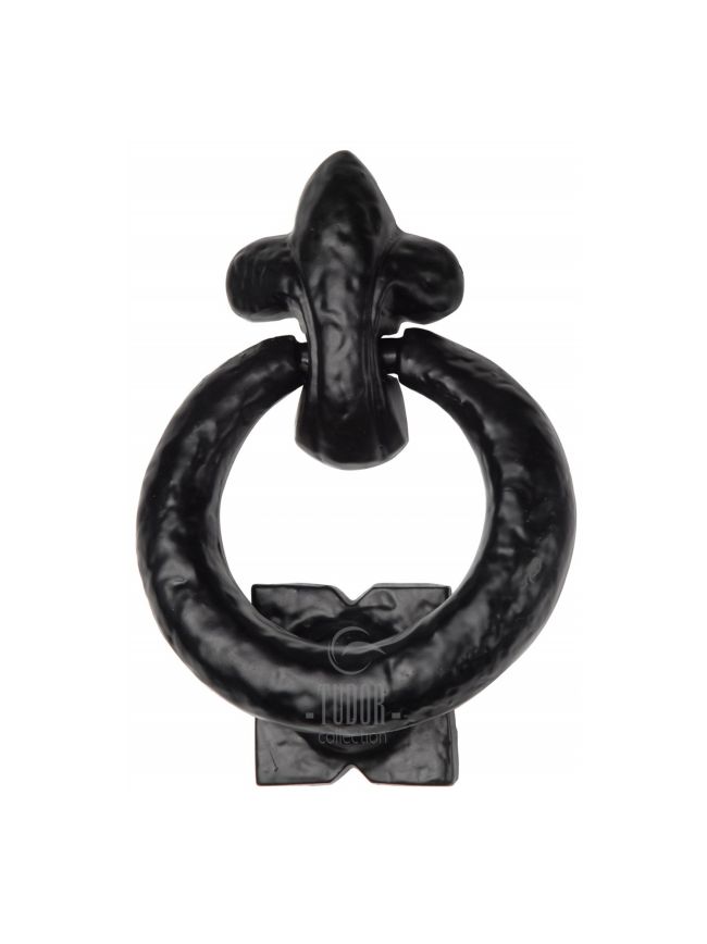 The Tudor Ring Knocker Black Iron