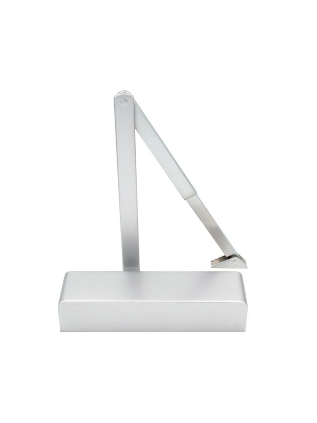 VDC0024A1SE Size 2-4 Adjustable Overhead Door Closer Silver