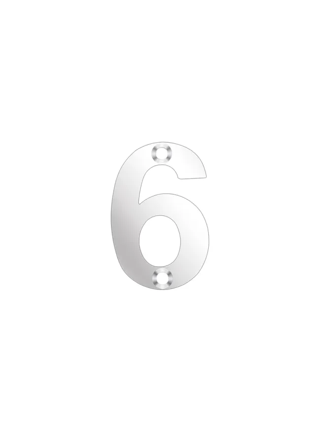 Zoo Hardware Numerals - 50mm - Stainless Steel