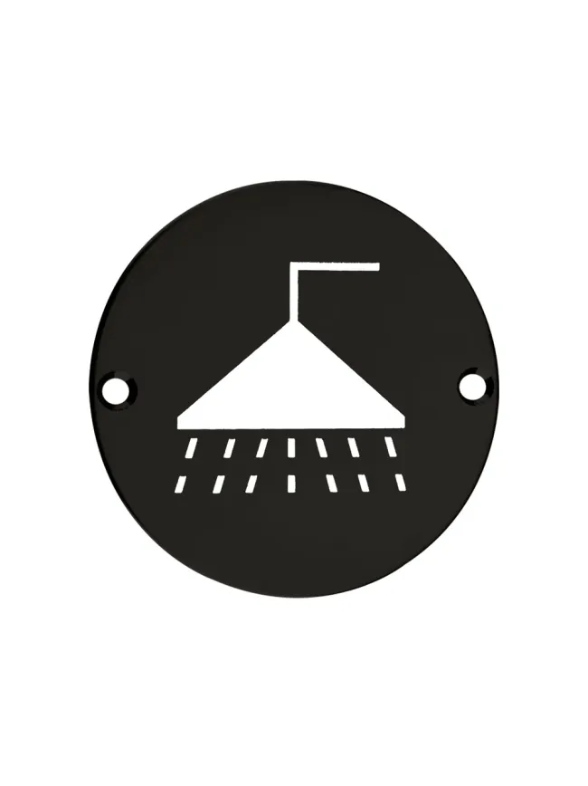 Zoo Hardware Shower - 76mm dia - Black