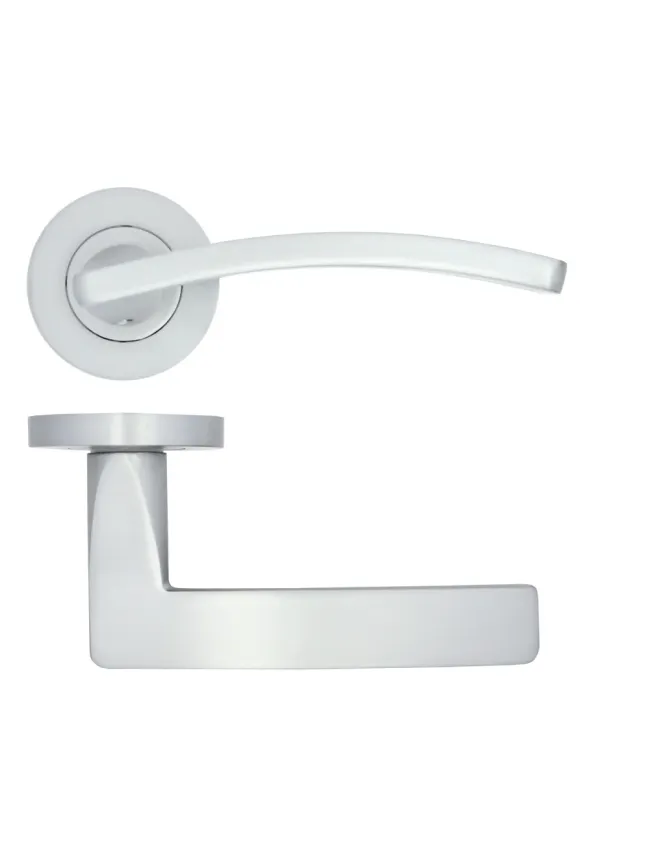 Zoo Hardware Toledo lever on rose - Satin Chrome