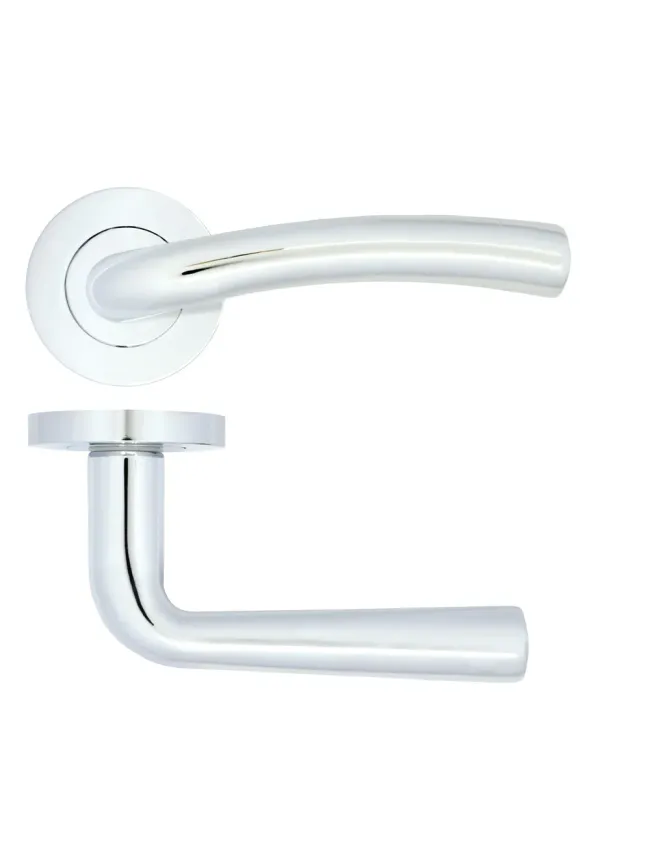 Zoo Hardware Seville lever on rose - Polished Chrome