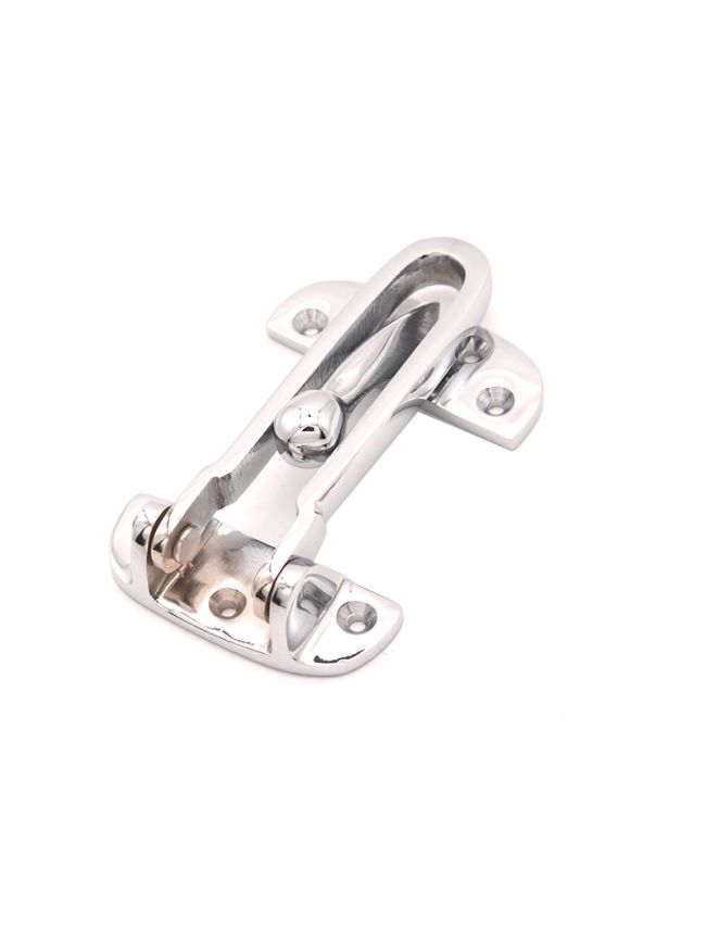 Brass Door Guard 105mm Polished Chrome