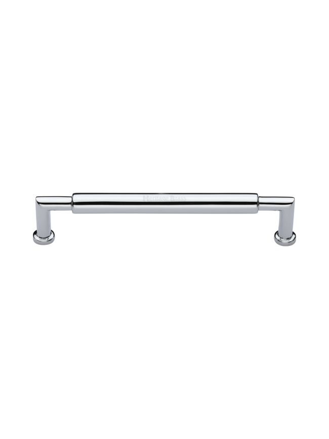 Heritage Brass Cabinet Pull Bauhaus Round Design 152mm CTC Polished Chrome Finish