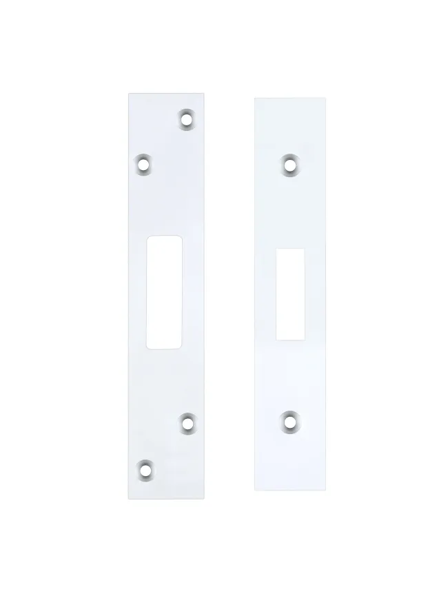 Zoo Hardware Spare Acc Pk for UK Dead Locks - *BLANK* - contains Forend, Strike and Fixing Screws - Chrome