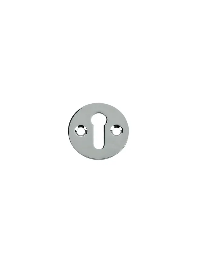 Zoo Hardware Std. Key Profile Victorian Escutcheon 32mm dia. - Polished Chrome