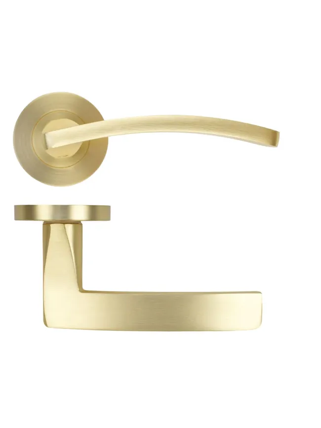 Zoo Hardware Toledo lever on rose - Satin Brass