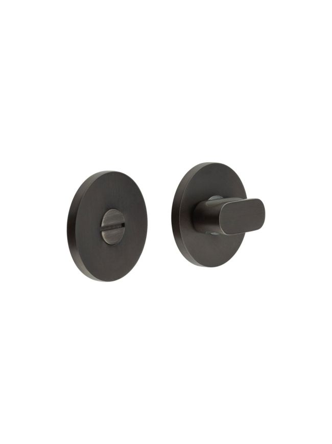CR-801 Dark Bronze Thumb Turn & Lock Round Rose - By Frelan Hardware - CR-801A7DB