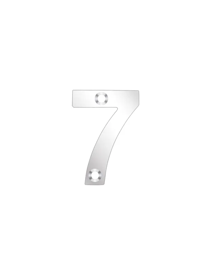 Zoo Hardware Numerals - 50mm - Stainless Steel