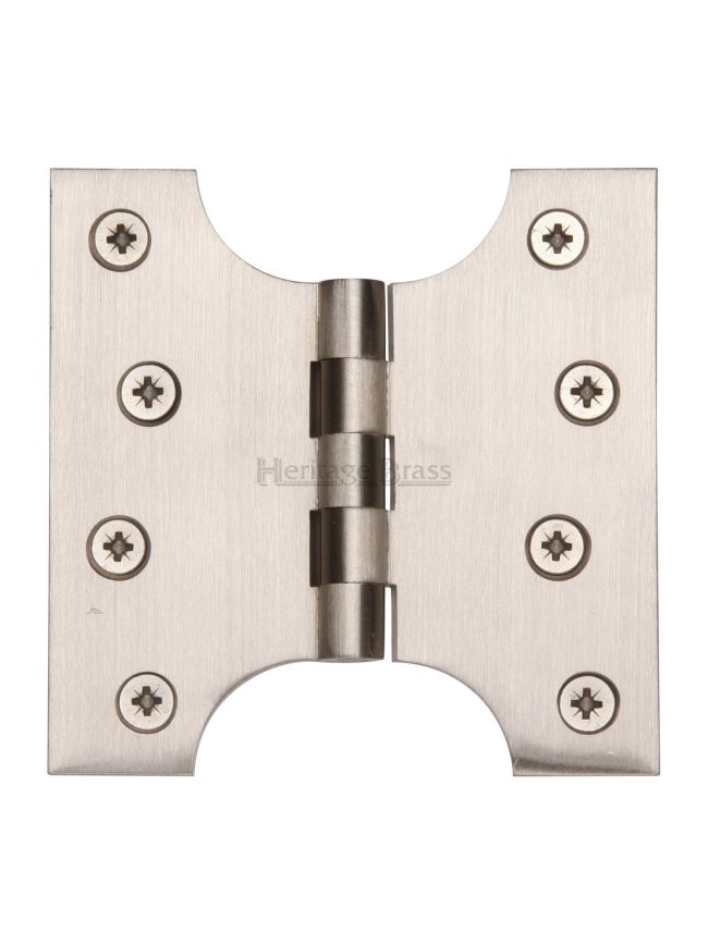 Heritage Brass Parliament Hinge Brass 4" x 2" x 4" Satin Nickel finish