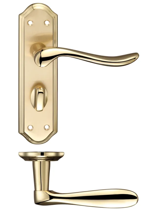 Zoo Hardware Lincoln Lever Bathroom (57mm c/c) Furniture - Satin