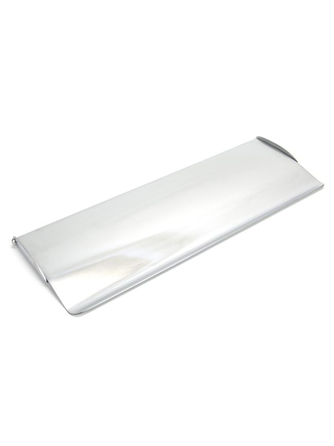 Satin Chrome Large Letter Plate Cover