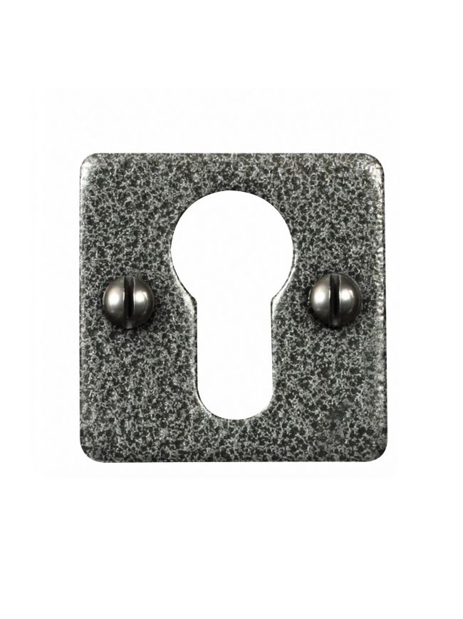 Square Euro Escutcheon - Forged Steel