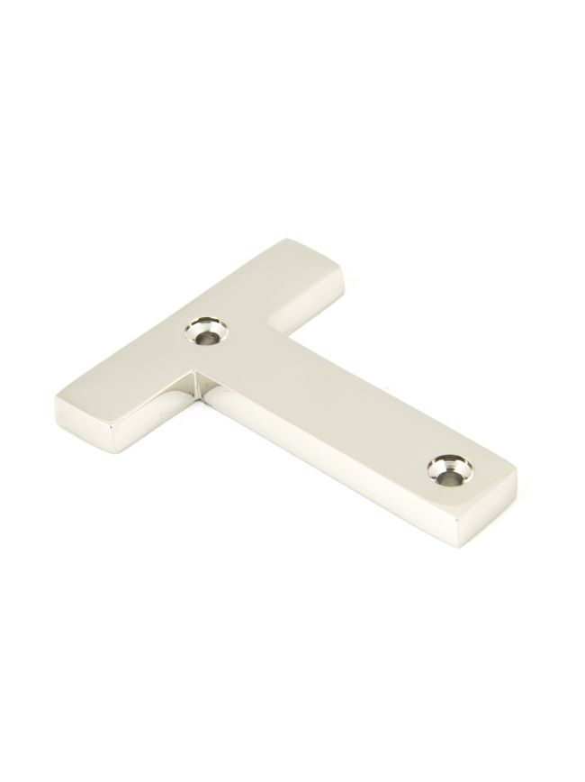 Polished Nickel Letter T