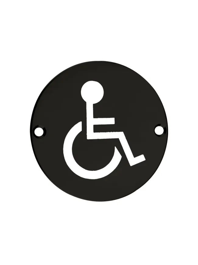 Zoo Hardware Sex Symbol - Disabled - 76mm dia - Black
