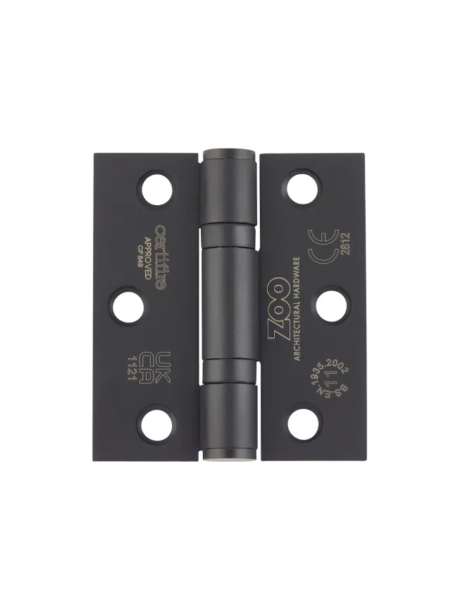 Zoo Hardware Grade 11 hinge - Matt Black