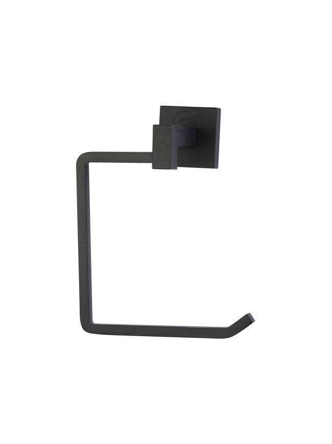 Chelsea Wall Mounted Towel Ring, Towel Holder for Kitchen and Bathroom. Black finish