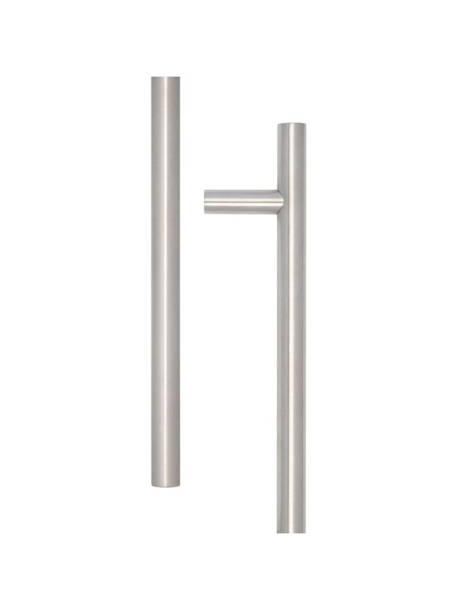 Stainless Steel 32mm Guardsman Pull Handles B/T Fixing 1200x32x1000mm Satin Stainless Steel - By Frelan Hardware - JSS520C