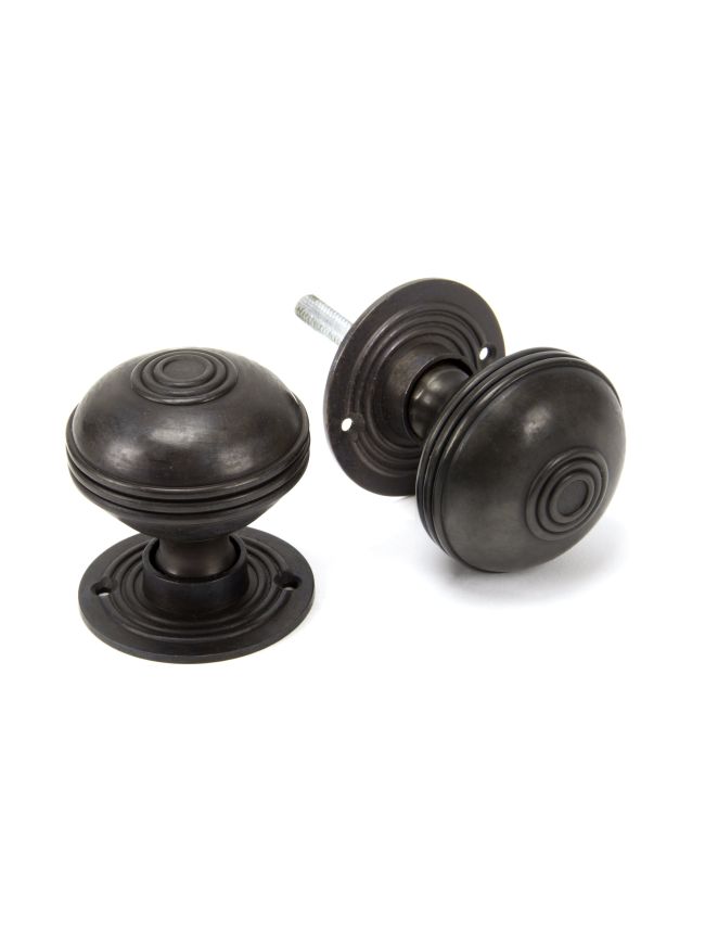 Aged Bronze 63mm Prestbury Mortice/Rim Knob Set