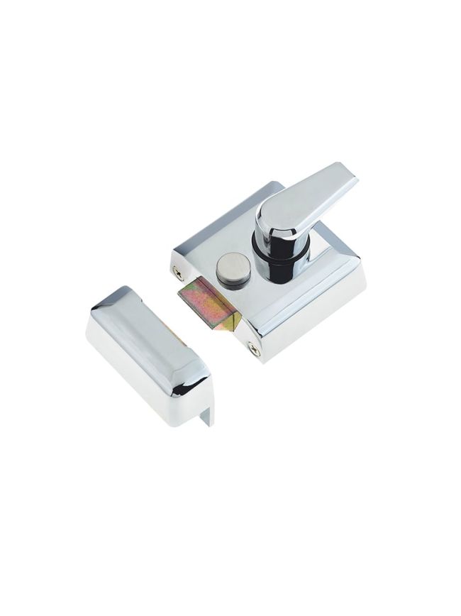 Narrow Stile Night Latches 66mm Polished Chrome - By Frelan Hardware - JL5031PC