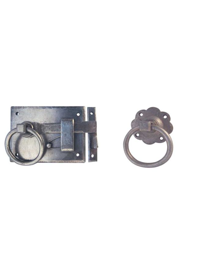 Antique Gate Catches 150x102mm Pewter - By Frelan Hardware - HF48-RH