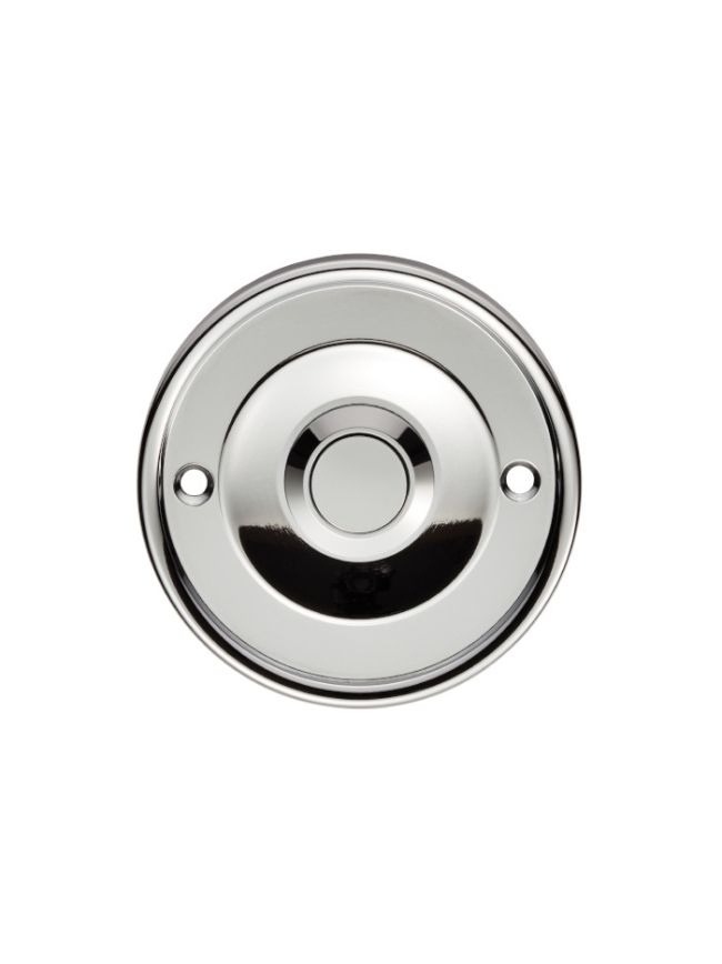 Round Bell Push - Polished Chrome