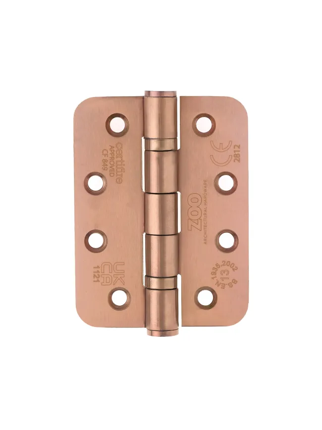 Zoo Hardware Grade 13 Ball Bearing Hinge - SS201 - Radius - CF849 - PVD Bronze