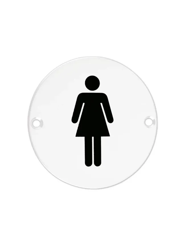 Zoo Hardware Sex Symbol - Female - 76mm dia - White