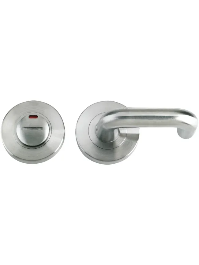 Zoo Hardware DDA Turn and Release with Indicator complete with escutcheons and 5mm spindle - Satin Stainless