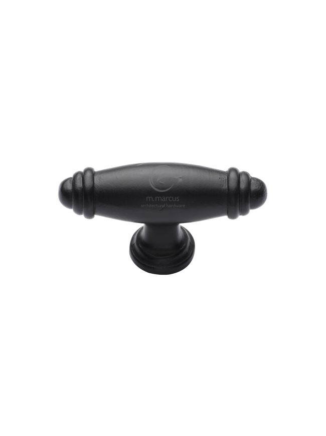 Black Iron Rustic Cabinet Knob Artisan Design 80mm