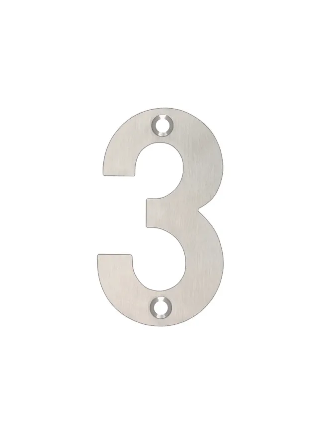 Zoo Hardware Numerals - Polished Stainless