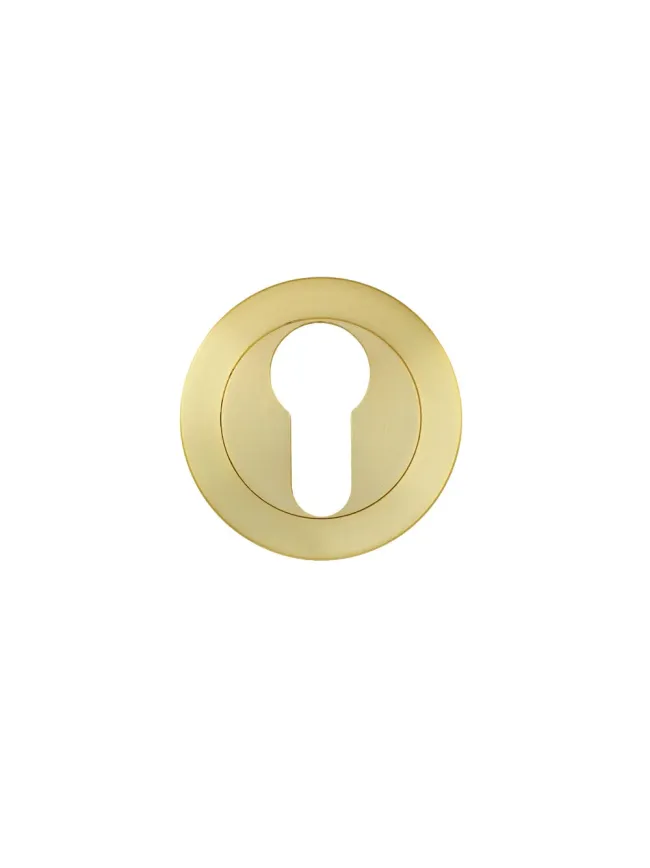Zoo Hardware Escutcheon euro profile - Satin Brass