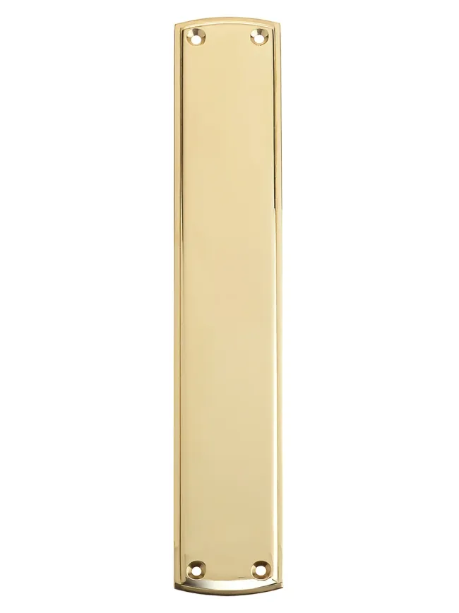 Zoo Hardware Finger Plate 64 x 382mm - Polished Brass