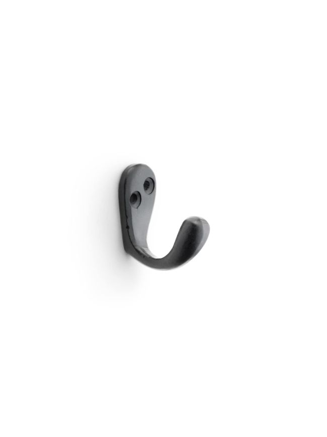 Alexander & Wilks - Victorian Single Robe Hook - Black