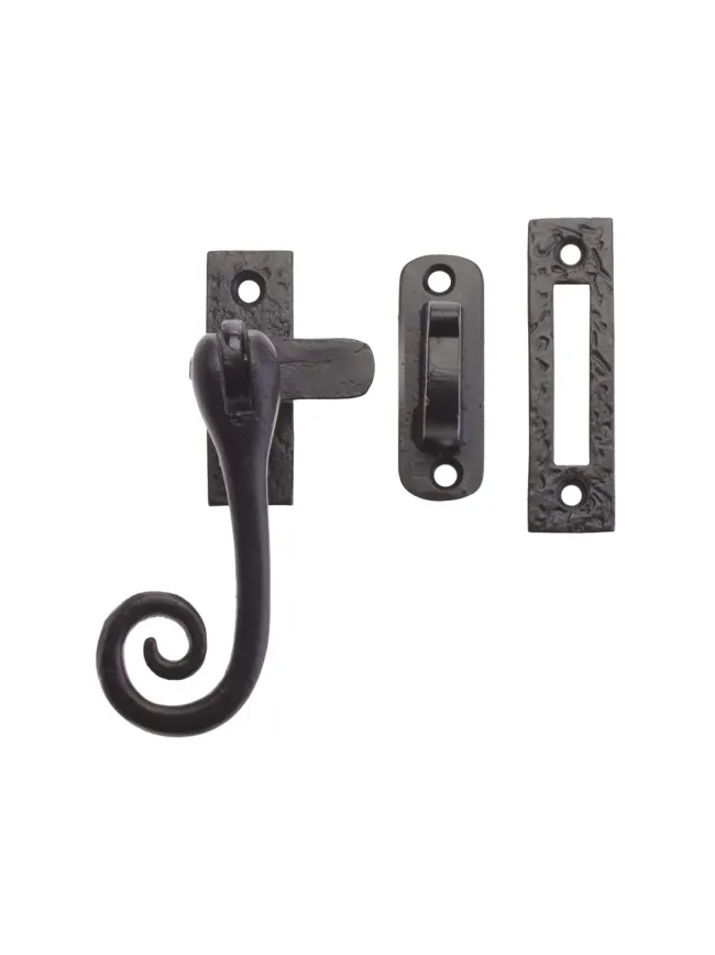 Zoo Hardware Curly Tail Casement Fastener - 4" - Black