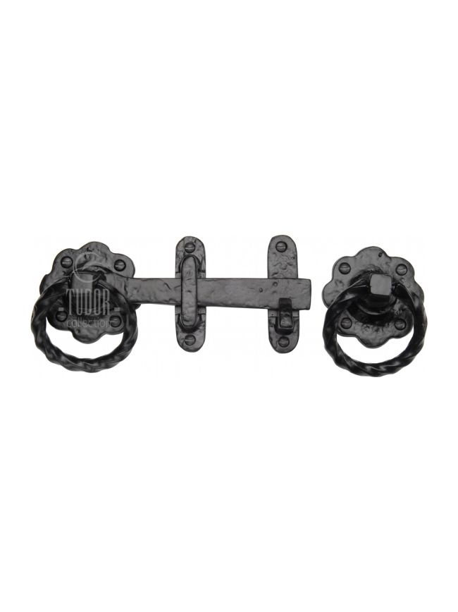 The Tudor Gate Latch Black Iron
